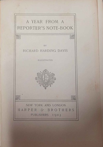 A year From a Reporter's Note-Book