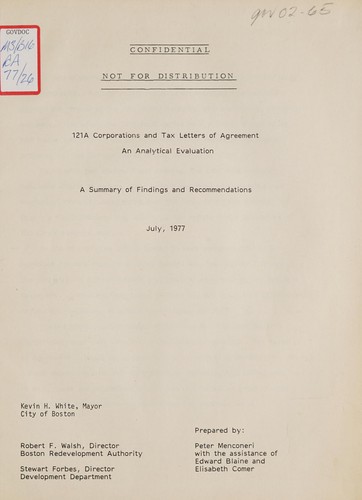 121a corporations and tax letters of agreement, an analytical evaluation