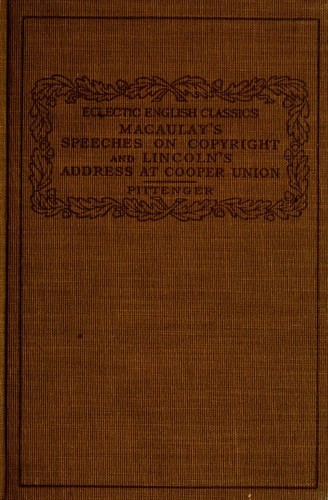 Macaulay's speeches on copyright