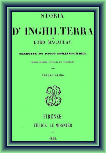Storia d'Inghilterra, vol 1