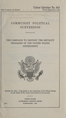 Communist political subversion