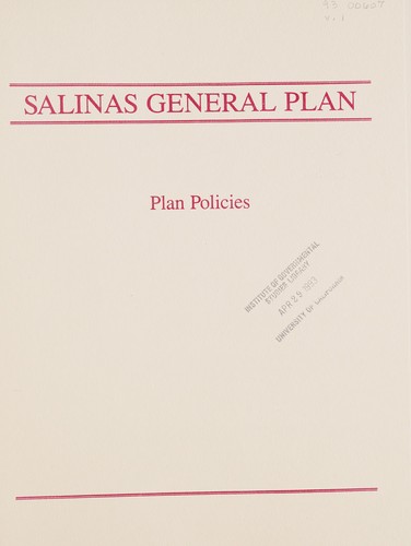 Salinas general plan