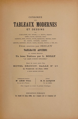 Tableaux modernes et dessins