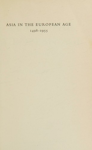 Asia in the European age, 1498-1955