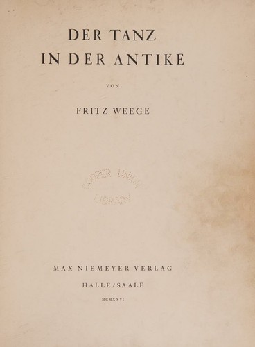 Der Tanz in der Antike