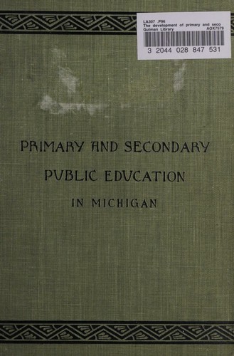 Development of Primary & Secondary Public Education in Michigan