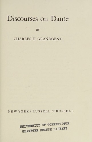 Discourses on Dante