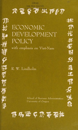 Economic Development Policy with Emphasis on Viet-nam