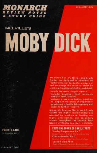 Herman Melville's Moby Dick (Monarch notes)