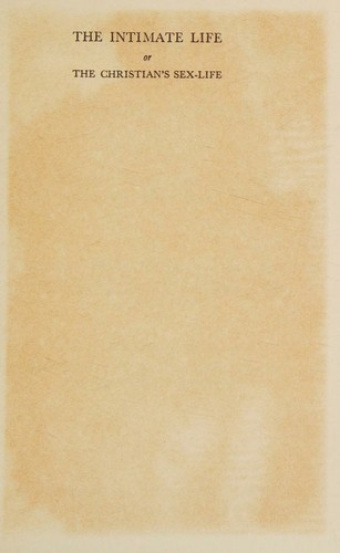 The Intimate Life