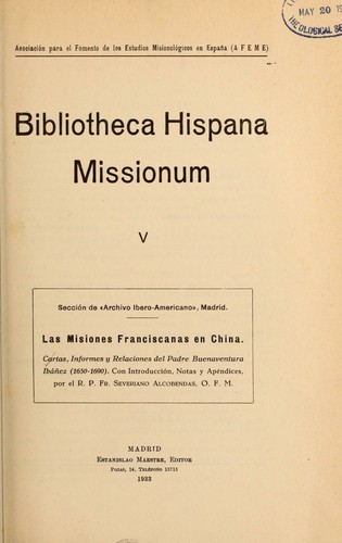 Las misiones franciscanas en China