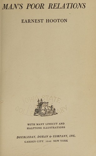 Mans Poor Relations 1ST Edition