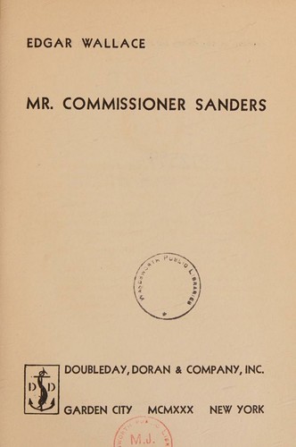 Mr. Commissioner Sanders