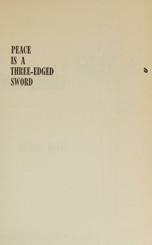 Peace is a three-edged sword.