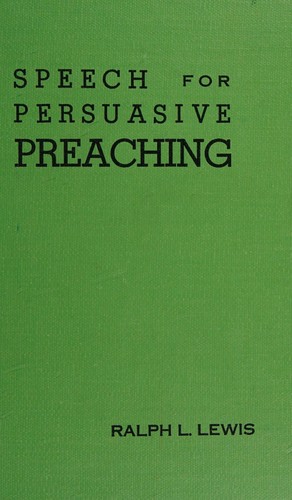 Speech for persuasive preaching