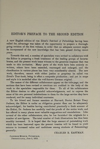 Textbook of Paleontology. (Volume 1)