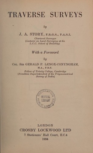 Traverse surveys,