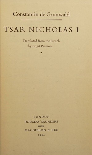 Tsar Nicholas I