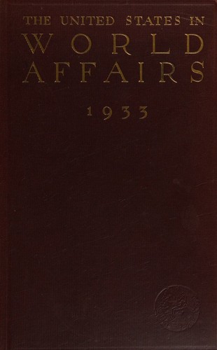 The United States in World Affairs in 1933