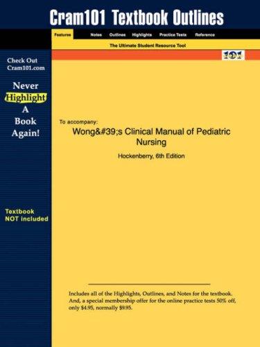 Wong's Clinical Manual of Pediatric Nursing