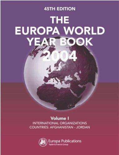 The Europa World Year Book 2004 (Europa World Year Book)