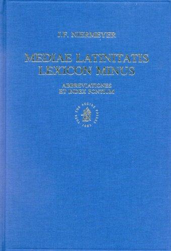 Mediae Latinitatis lexicon minus