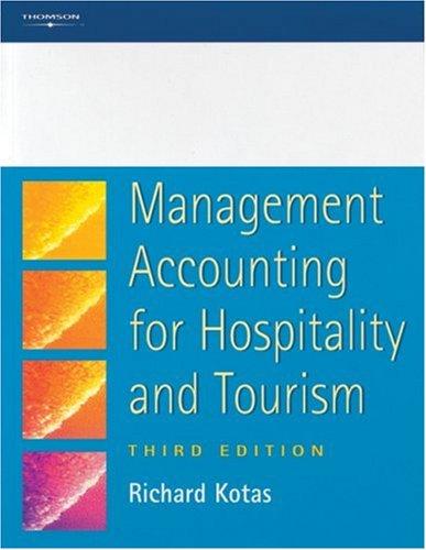 Management Accounting for Hospitality and Tourism