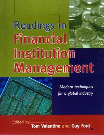 Readings in Financial Institution Management