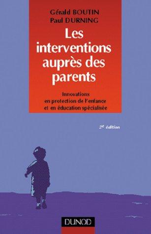 Les interventions auprès des parents