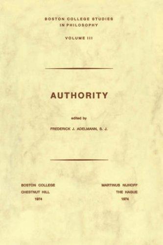 Authority (Boston College Studies in Philosophy)