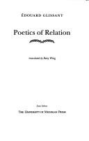 Poetics of relation