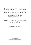 Family life in Shakespeare's England
