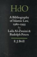 A bibliography of Islamic law, 1980-1993