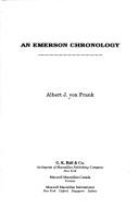 An Emerson chronology