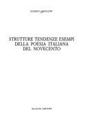 Strutture, tendenze, esempi della poesia italiana del Novecento