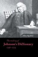 The making of Johnson's dictionary, 1746-1773