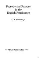 Prosody and purpose in the English renaissance