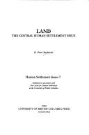 Land, the central human settlement issue