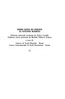 Saggi inediti giovanili