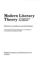 Modern literary theory, a comparative introduction