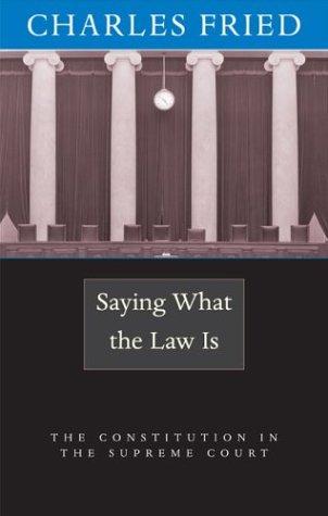 Saying what the law is
