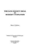 The sane society ideal in modern utopianism