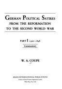 German political satires from the Reformation to the Second World War