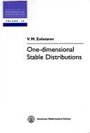 One-dimensional stable distributions
