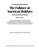 The Folklore of American holidays
