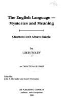 The English language