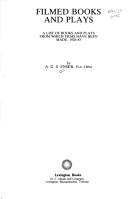 Filmed books and plays