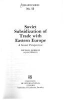 Soviet subsidization of trade with eastern Europe