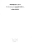 Reminiscences of Norma: poems, 1963-1970.