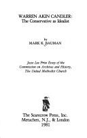 Warren Akin Candler, the conservative as idealist